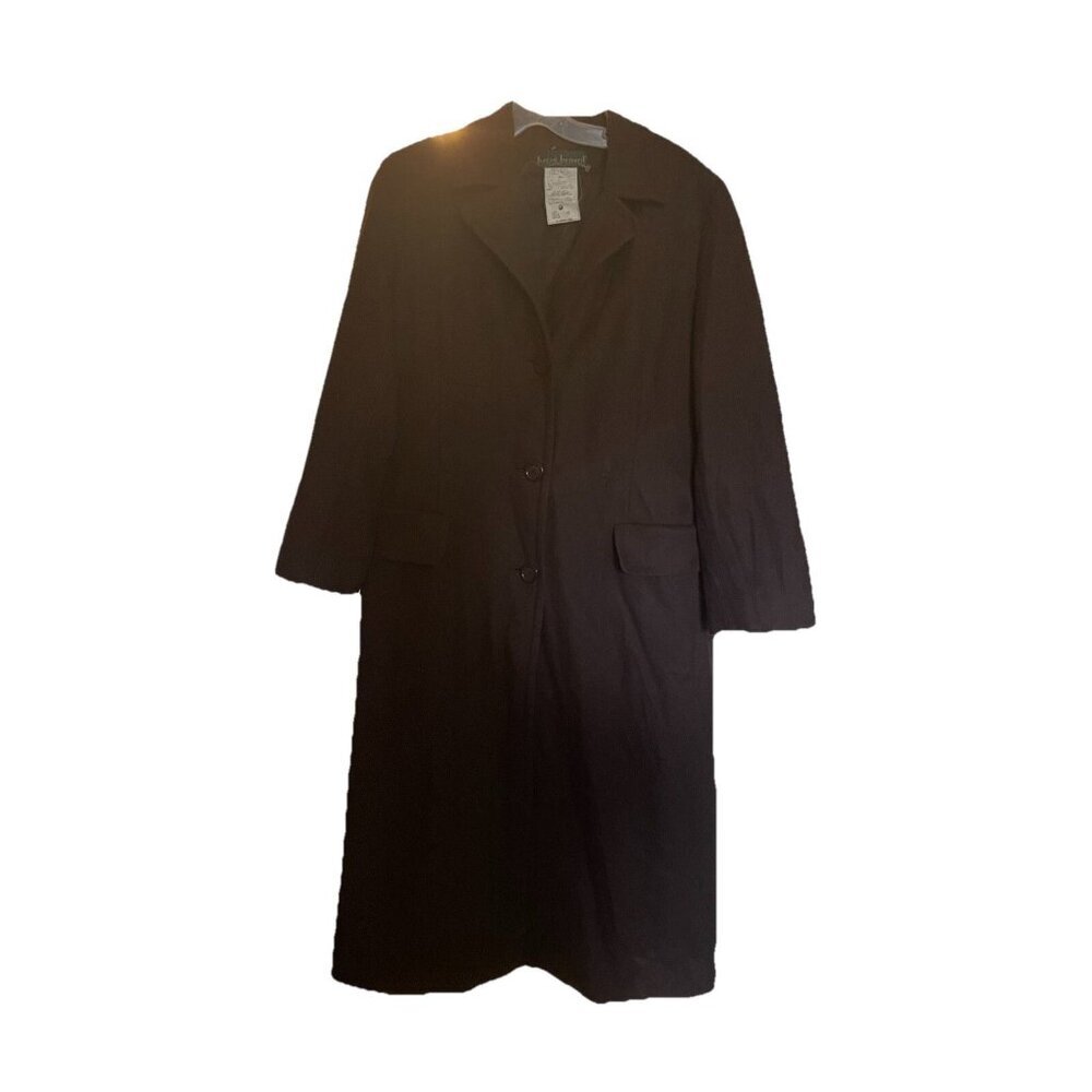 Harve Bénard Brown Wool Winter Peacoat Women's Size Medium Classic Coat